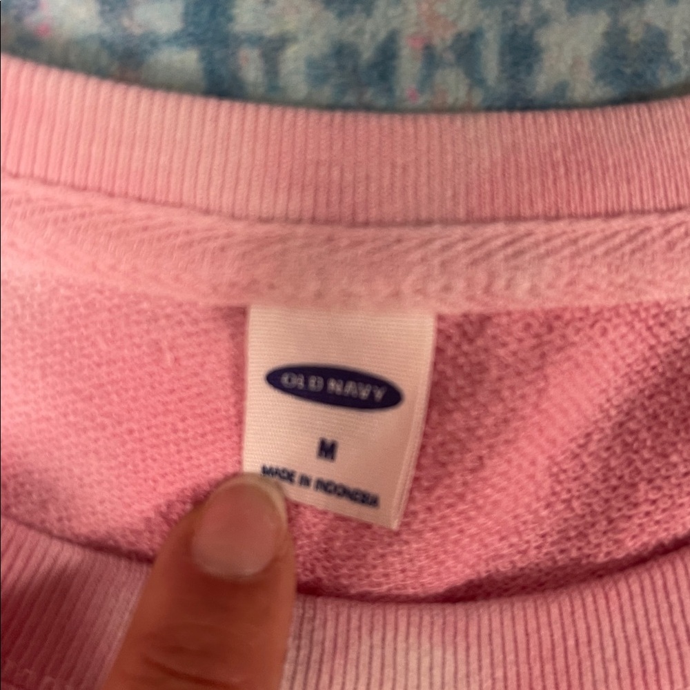 Old Navy Pink Crewneck Sweatshirt - Picture 2 of 6